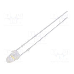 1 pcs x OPTOSUPPLY - OSM54P3211A - LED, 3mm, white warm, 18000÷22000mcd, 15°, Front: convex, 2.7÷3.4V