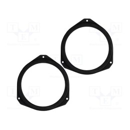 1 set x BASSER - DMOPEL02 - Spacer ring, MDF, 165mm, Opel, impregnated, 2pcs.