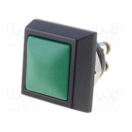 1 pcs x ONPOW - GQ12S-10/G/A - Switch: vandal resistant, Pos: 2, SPST-NO, 2A/36VDC, IP65, OFF-(ON)
