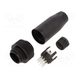 1 pcs x BINDER - 99 0717 00 13 - Connector: circular, 694,RD30, 250V, PIN: 13, plug, male, soldering