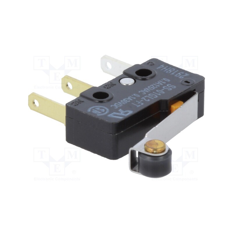 1 pcs x OMRON OCB - SS-01GL2-FT - Microswitch SNAP ACTION, 0.1A/125VAC, 0.1A/30VDC, SPDT, ON-(ON)