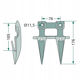 Double bayonet with guide and Bison scope from 056
