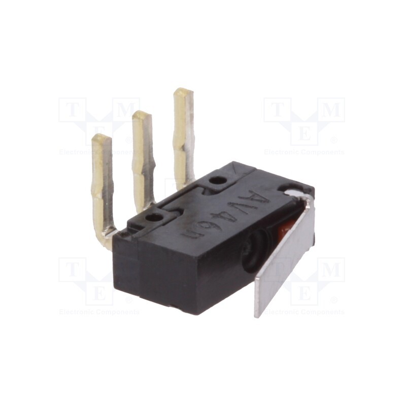 1 pcs x PANASONIC - AV462461 - Microswitch SNAP ACTION, 0.1A/30VDC, with lever, SPDT, ON-(ON)