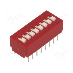 1 pcs x C&K - BD08 - Switch: DIP-SWITCH, Poles number: 8, OFF-ON, 0.025A/25VDC, Pos: 2