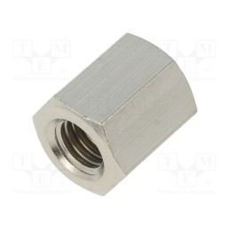 10 pcs x DREMEC - 1113X15 - Screwed spacer sleeve, 15mm, Int.thread: M8, hexagonal, brass