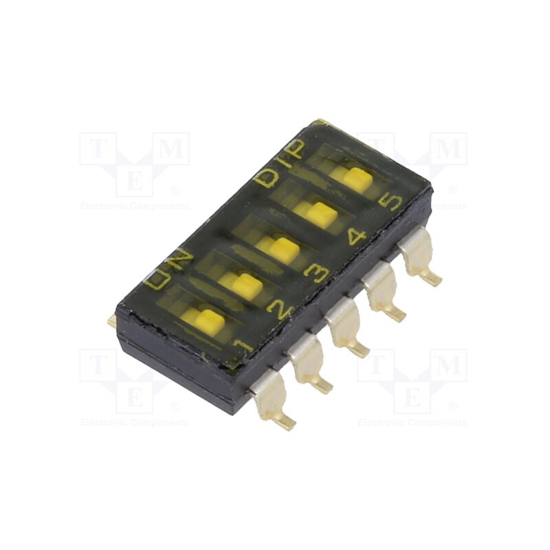 1 pcs x KNITTER-SWITCH - SBS 1005 - Switch: DIP-SWITCH, OFF-ON, 0.025A/24VDC, Pos: 2, -40÷85°C, SMD