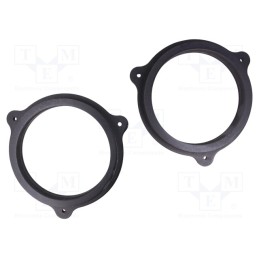 1 set x BASSER - DMRENA03 - Spacer ring, MDF, 165mm, Renault, impregnated, 2pcs.