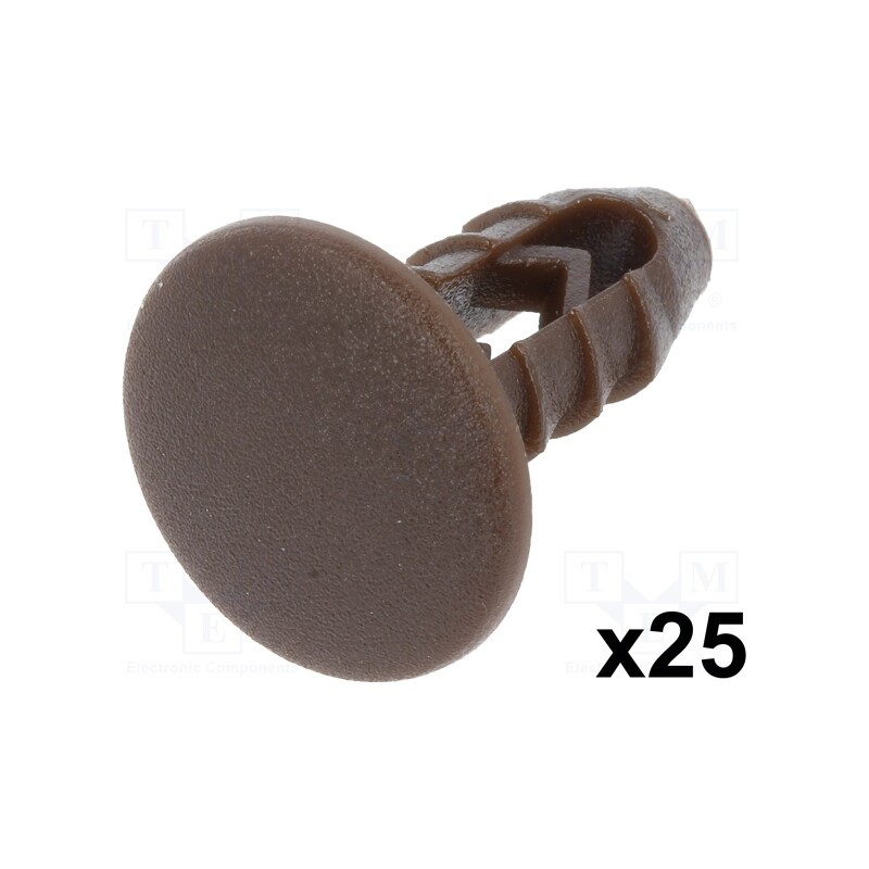 1 pcg x ROMIX - 10041 - Trim clip, 25pcs, Fiat, OEM: 14591784, L: 20mm, polyamide, black