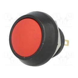 1 pcs x ONPOW - GQ12B-10/J/R/A - Switch: vandal resistant, Pos: 2, SPST-NO, 2A/36VDC, IP65, OFF-(ON)