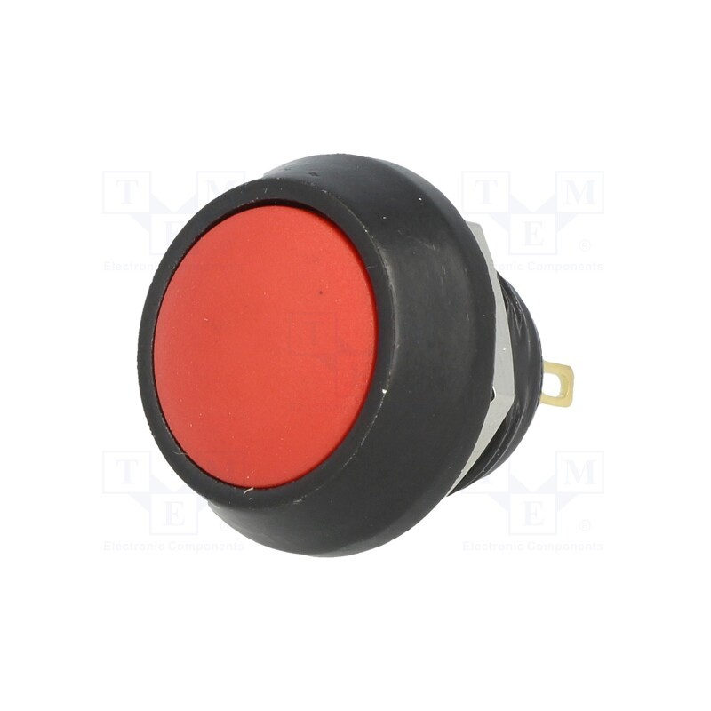 1 pcs x ONPOW - GQ12B-10/J/R/A - Switch: vandal resistant, Pos: 2, SPST-NO, 2A/36VDC, IP65, OFF-(ON)