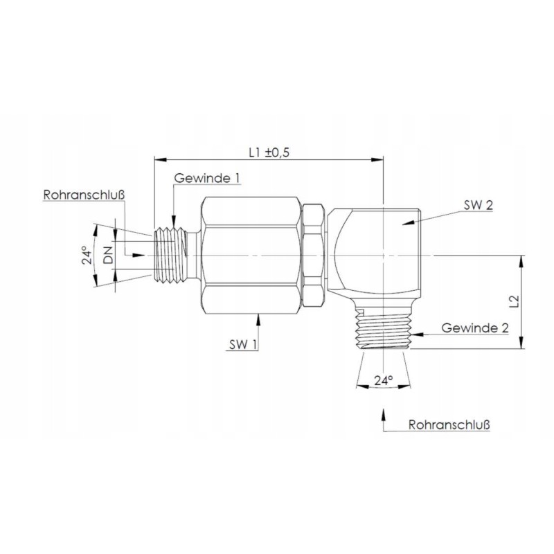 Krueger Swivel Joint M14x1 5 8l M14x1 5 8l