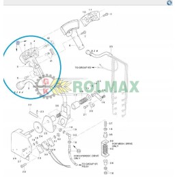 New Holland TC 84002508 control lever