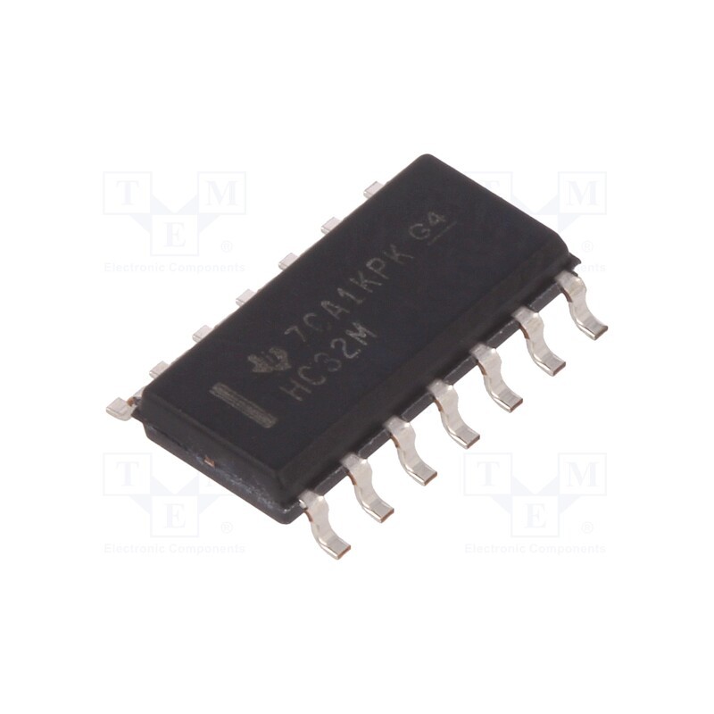 3 pcs x TEXAS INSTRUMENTS - CD74HC32M - IC: digital, OR, Ch: 4, IN: 2, SMD, SO14, 2÷6VDC, HC