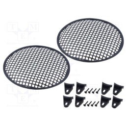 1 set x 4CARMEDIA - GRILL2100-BK - Loudspeaker grille, 10'