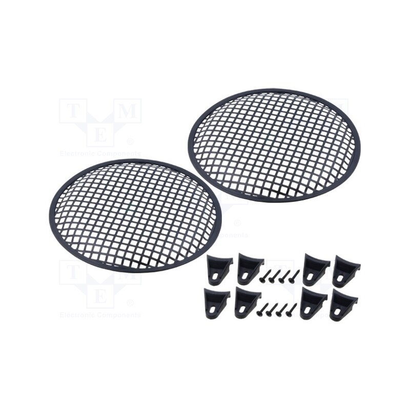 1 set x 4CARMEDIA - GRILL2100-BK - Loudspeaker grille, 10'