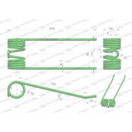 Pick-up finger used Claas 8072972 mot