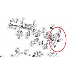 Swingarm arm combine harvester john deere 6300 7300 az40845