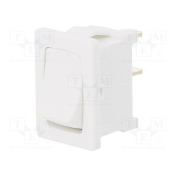1 pcs x Marquardt - 1801.1101 - ROCKER, SPST, Pos: 2, ON-OFF, 10A/250VAC, IP40, 100mΩ, UL94V-2