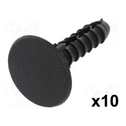1 pcg x ROMIX - 10060 - Trim clip, 10pcs, Alfa Romeo,Fiat,Lancia, L: 31.2mm, polyamide