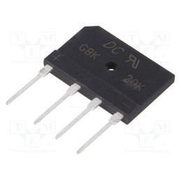 1 pcs x DC COMPONENTS - GBK20K - Bridge rectifier: single-phase, Urmax: 800V, If: 20A, Ifsm: 250A