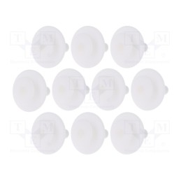 1 pcg x ROMIX - A15814 - Moulding clip, 10pcs, Seat,VW, OEM: 701853585, L: 17mm, polyamide