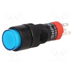 1 pcs x ONPOW - LAS3Y-11Z/B - Switch: push-button, Pos: 2, SPDT, 0.5A/250VAC, 1A/24VDC, ON-ON