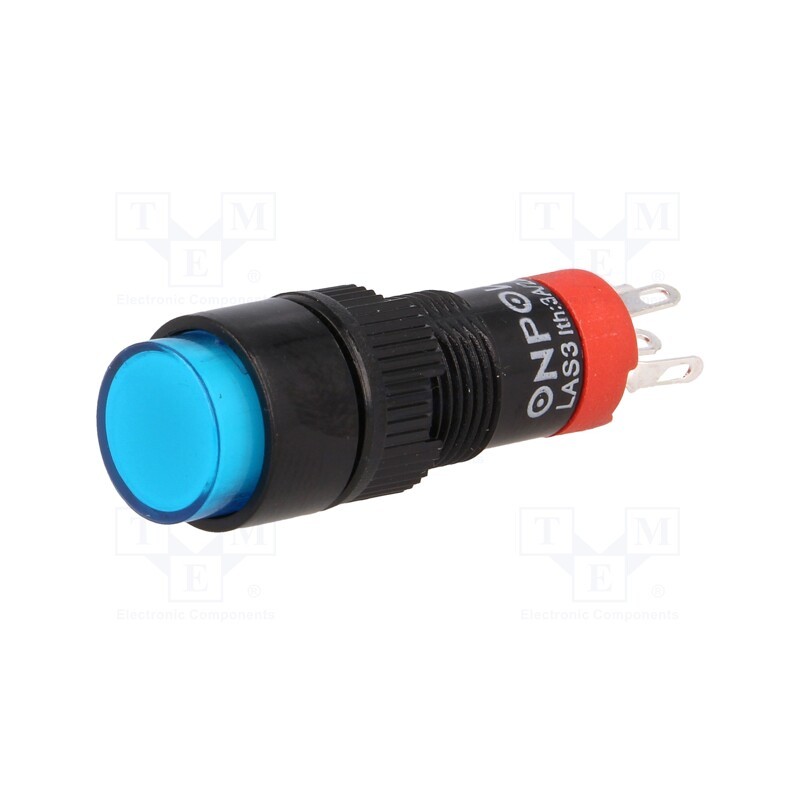 1 pcs x ONPOW - LAS3Y-11Z/B - Switch: push-button, Pos: 2, SPDT, 0.5A/250VAC, 1A/24VDC, ON-ON