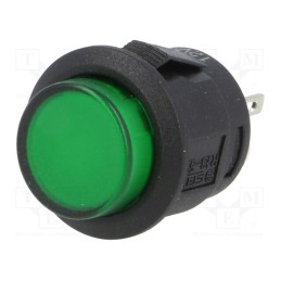 1 pcs x SCI - R13-523BL-05-BGL1 - Switch: push-button, Pos: 2, SPST-NO, 1.5A/250VAC, OFF-ON, green