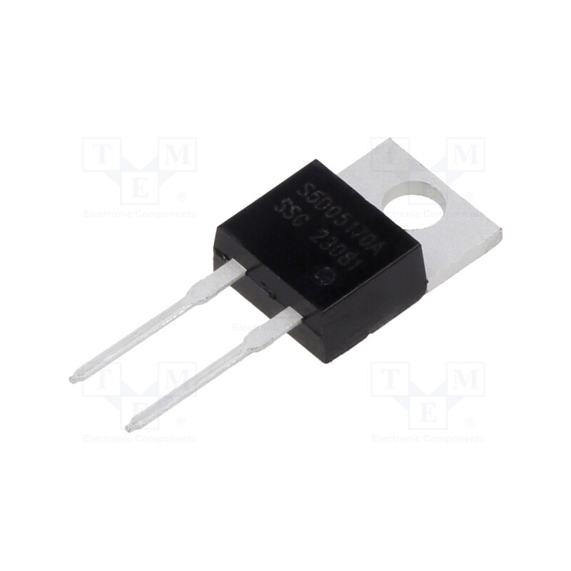 1 pcs x SMC DIODE SOLUTIONS - S5D05170A - Diode: Schottky rectifying, SiC, THT, 1.7kV, 5A, 166.7W, TO220AC