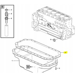 Volvo oil pan gasket