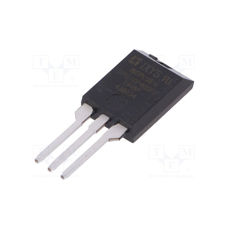 1 pcs x IXYS - DPG10P400PJ - Diode: rectifying, THT, 400V, 10A, , Ifsm: 130A, ISOPLUS220™