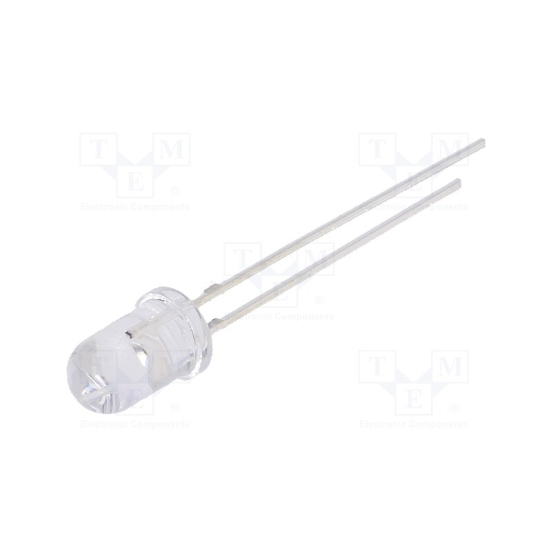 1 pcs x OPTOSUPPLY - OSO5JA5A31A-12V - LED, 5mm, orange, 1120÷1560mcd, 30°, Front: convex, 12V