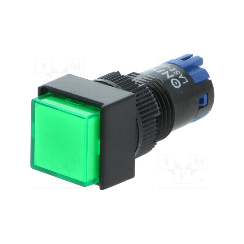 1 pcs x ONPOW - LAS2F-11Z/G - Switch: push-button, Pos: 2, SPDT, 0.5A/250VAC, 1A/24VDC, ON-ON