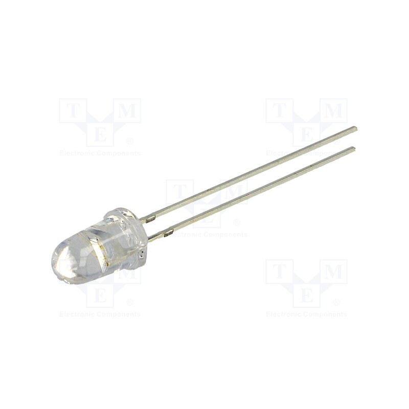 1 pcs x OPTOSUPPLY - OSG59E5211A - LED, 5mm, green, 220000÷250000mcd, 15°, Front: convex, 2.8÷3.6V