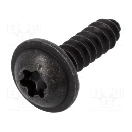 1 pcg x ROMIX - 59222 - Screw, 100pcs, 16mm, steel, black, Thread: 4,2