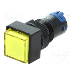 1 pcs x ONPOW - LAS2F-11Z/Y - Switch: push-button, Pos: 2, SPDT, 0.5A/250VAC, 1A/24VDC, ON-ON