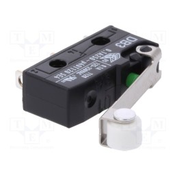 1 pcs x ZF - DB3C-A1RC - Microswitch SNAP ACTION, 0.1A/250VAC, 0.1A/80VDC, with roller