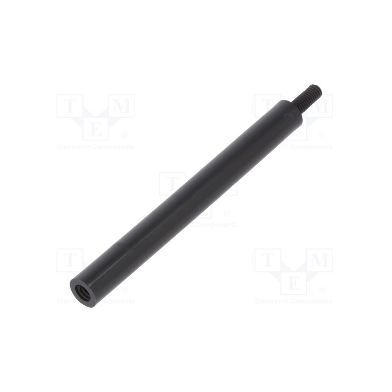 10 pcs x DREMEC - 285RDX55 - Screwed spacer sleeve, cylindrical, polyamide, M3, M3, 55mm, black