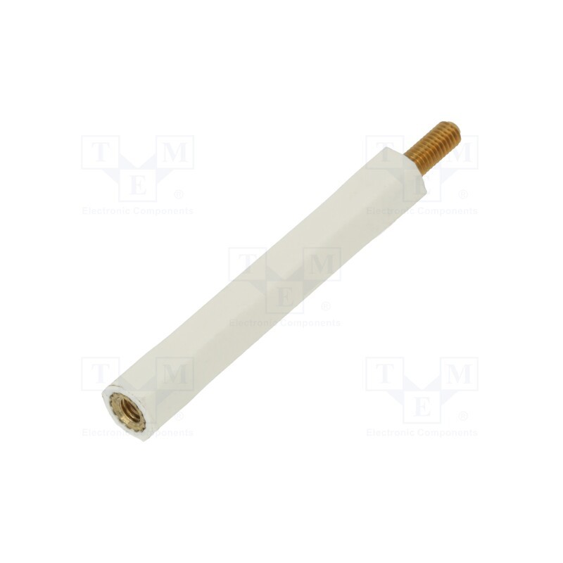 10 pcs x DREMEC - 2183X40 - Insulating sleeve, Int.thread: M3, L: 40mm, UL94V-2, Mat: polyamide