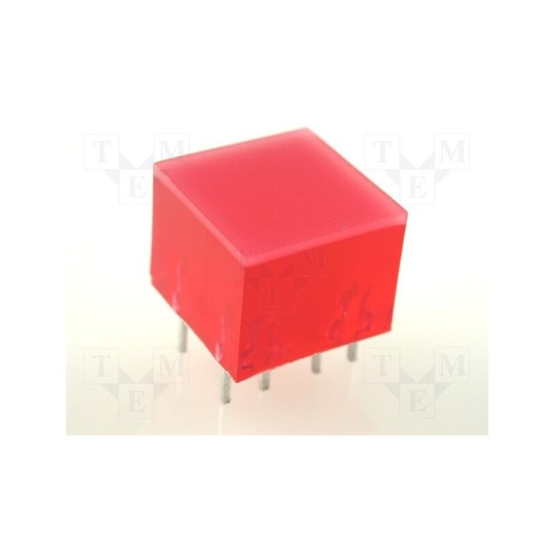1 pcs x KINGBRIGHT ELECTRONIC - L-875/4IDT - LED backlight, red, Lens: red,diffused, λd: 625nm, 5÷20mcd, 120°
