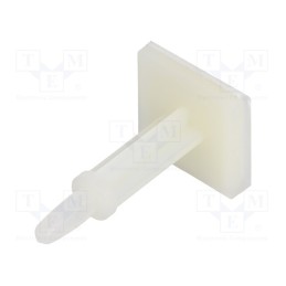 10 pcs x DREMEC - 8GB07V41007 - PCB distance, polyamide, L: 22.2mm, self-adhesive,snap fastener