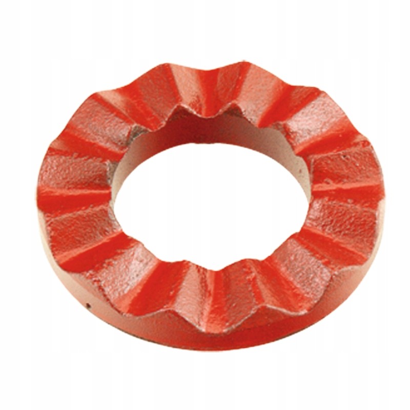 The overload clutch disc engages the foot bars