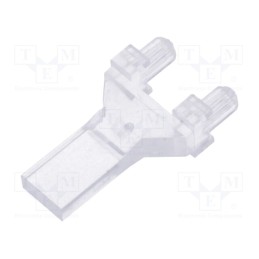 1 pcs x MENTOR - 1274.1011 - Fiber for LED, rectangular, 2x5mm, No.of mod: 1, Front: flat