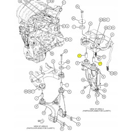 Spacer bush for cat backhoe loader
