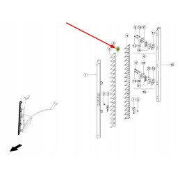 237662 01 side scythe blade rivet 15 x 6 mm