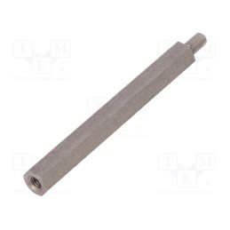 10 pcs x DREMEC - 246X60 - Screwed spacer sleeve, 60mm, Int.thread: M4, Ext.thread: M4
