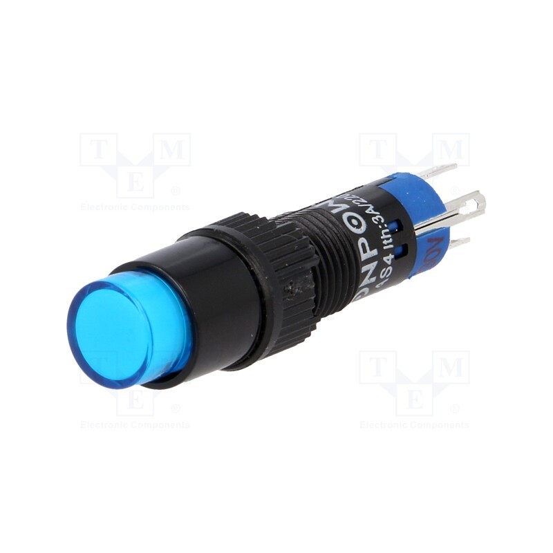 1 pcs x ONPOW - LAS4Y-11/230/B - Switch: push-button, Pos: 2, SPDT, 0.5A/250VAC, 1A/24VDC, ON-(ON)