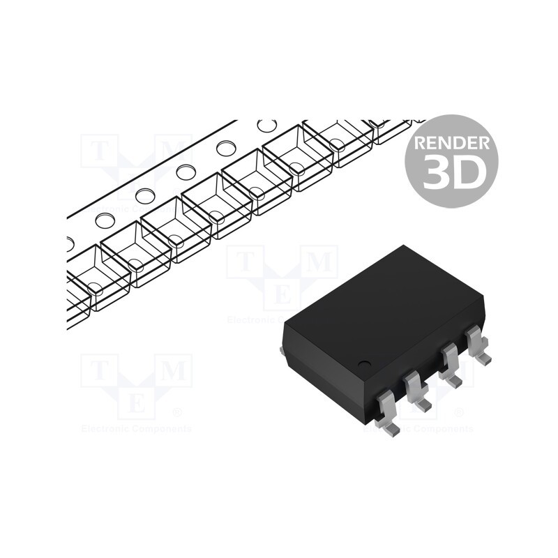 1 pcs x VISHAY - SFH6345 - Optocoupler, THT, Ch: 1, OUT: transistor, Uinsul: 5.3kV, 1Mbps, DIP8