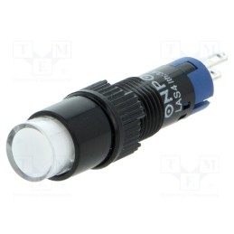 1 pcs x ONPOW - LAS4Y-11Z/W - Switch: push-button, Pos: 2, SPDT, 0.5A/250VAC, 1A/24VDC, ON-ON