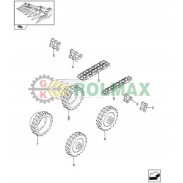New Holland feeder chain sprocket 322460950